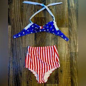 Pinup Style American Flag Bikini